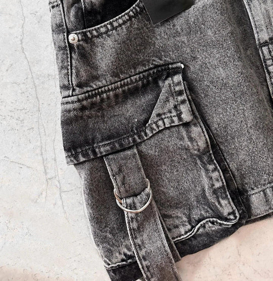 Zomerrok Dames - Denim Minirok met A - Lijn en Multi - Zakken Design - Zova - Fashion